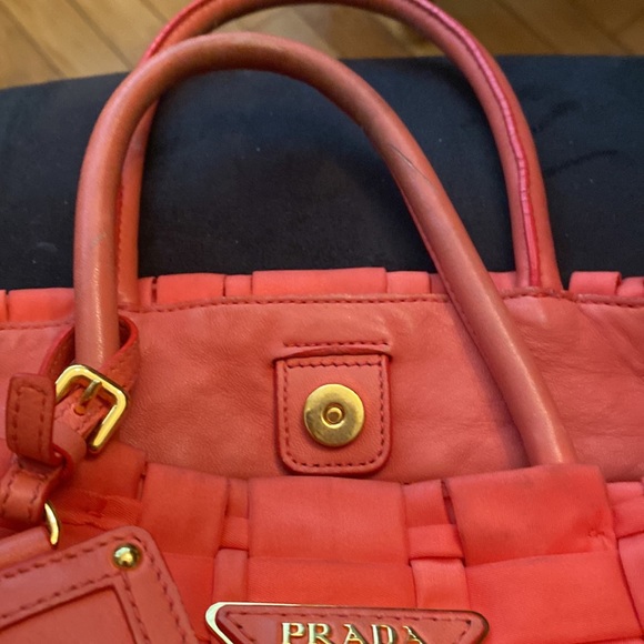 Vintage- Prada! Melon color! See pictures for pre- loved condition. - Picture 9 of 12